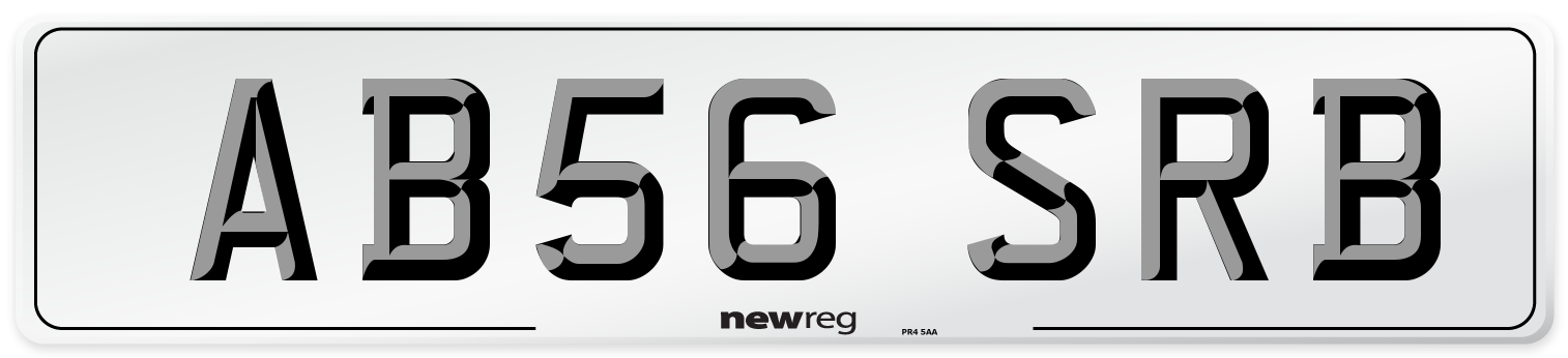 AB56 SRB Number Plate from New Reg
